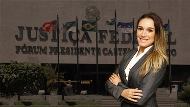 Dra. Larissa de Alencar em reuniÃ£o de processos JFCE